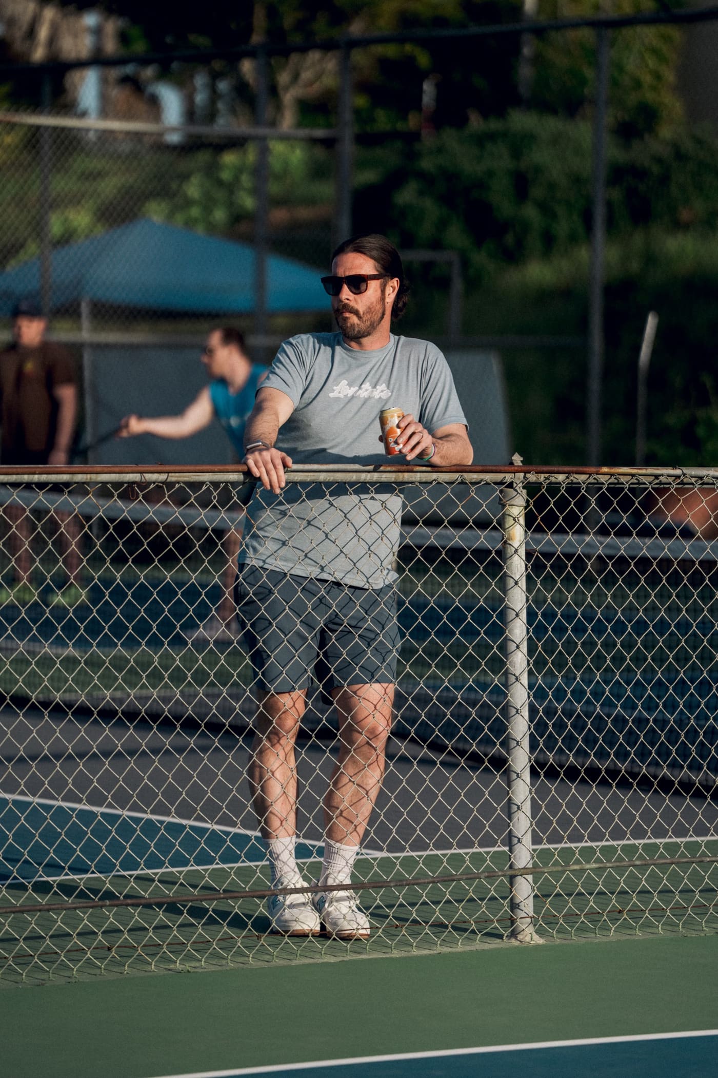Court-side breather.