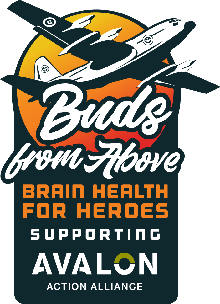 Buds From Above · Brain Health for Heroes · Supporting Avalon Action Alliance
